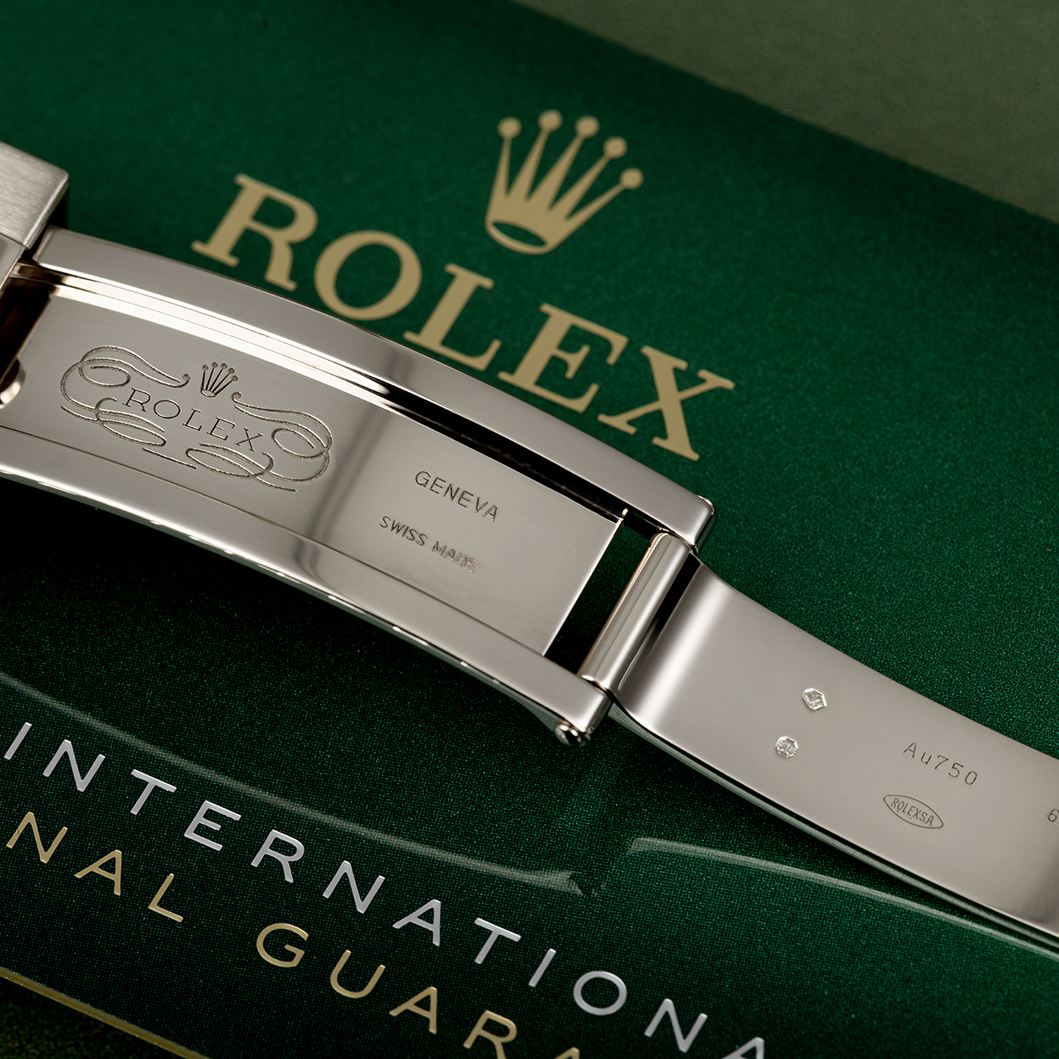 Rolex Daytona White Gold Black Dial Oysterflex Strap 116519LN-0025 Unworn - LITELUX