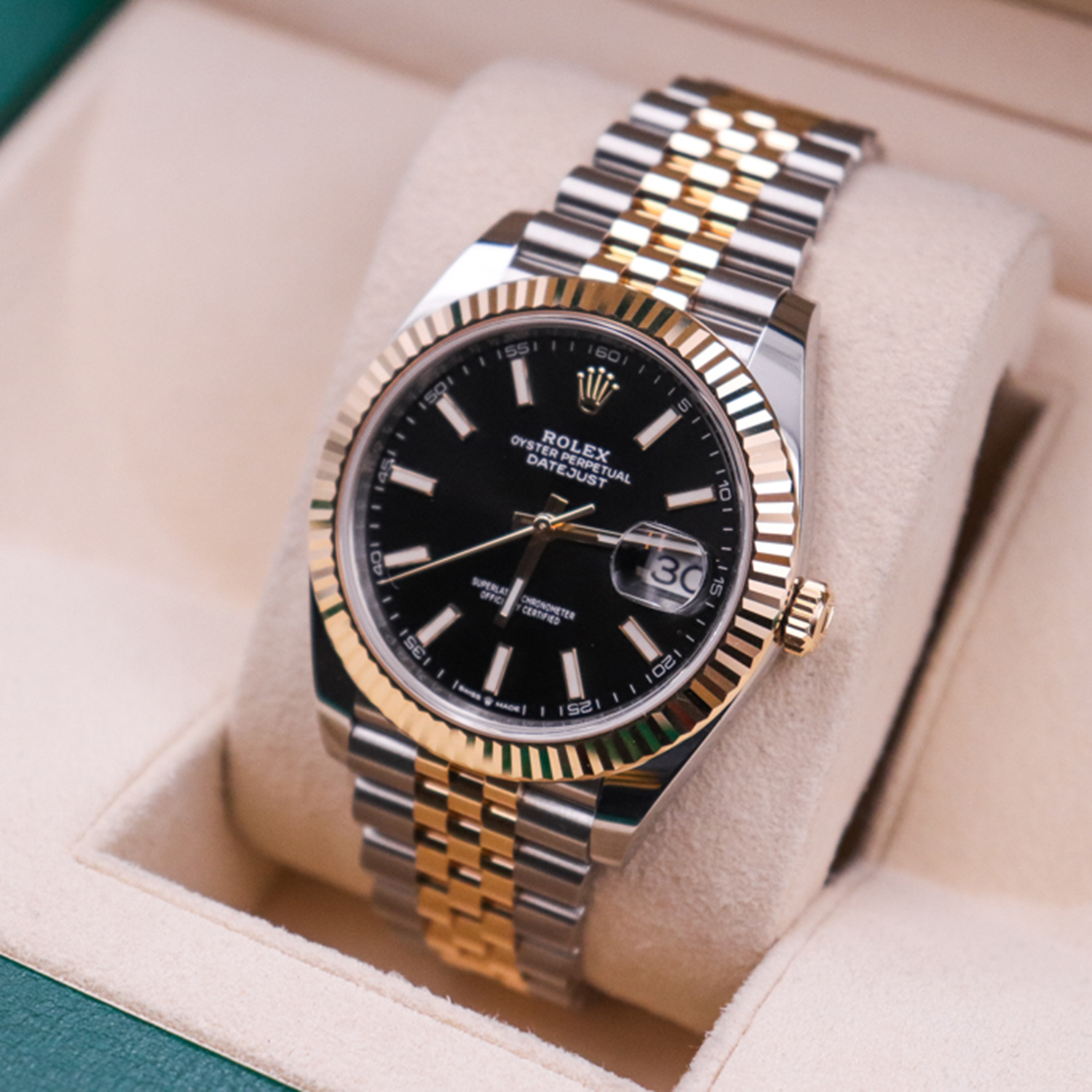 Rolex Datejust 41 Two Tone Oystersteel and yellow gold Black Dial 126333-0014 - LITELUX