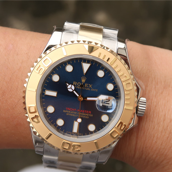 Yacht-Master 1 Goldmix ( Gold & Blue Dial ) Stainless Steel 40mm - LITELUX