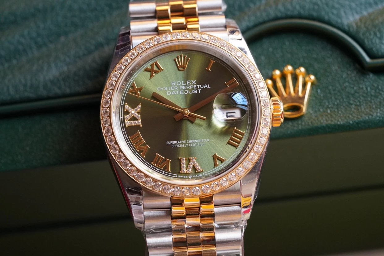 Rolex DATEJUST 36mm Oystersteel yellow gold and diamonds m126283rbr - LITELUX
