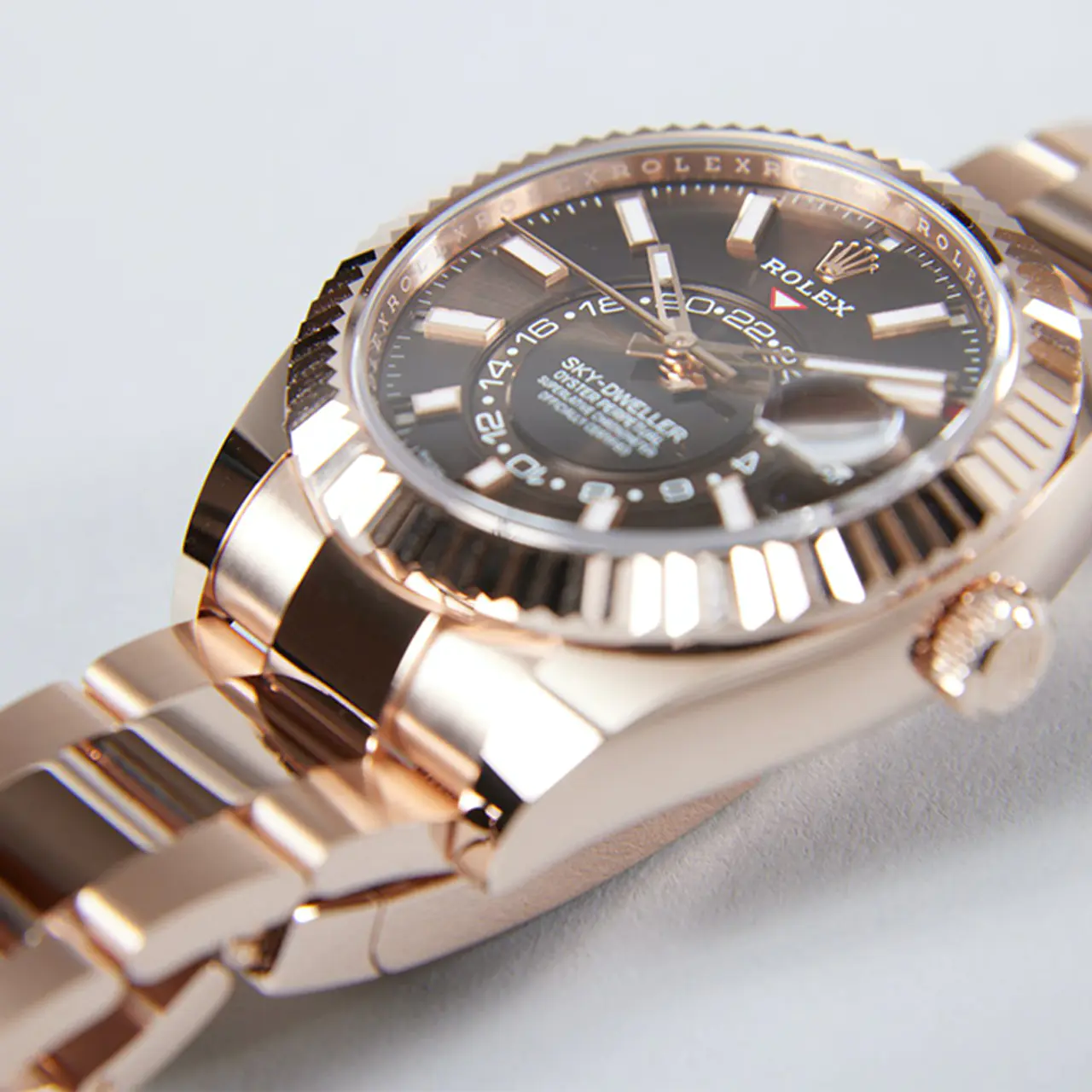 ROLEX Sky-Dweller 42mm Brown Dial Rose Gold Men's Watch M326935-0006 - LITELUX