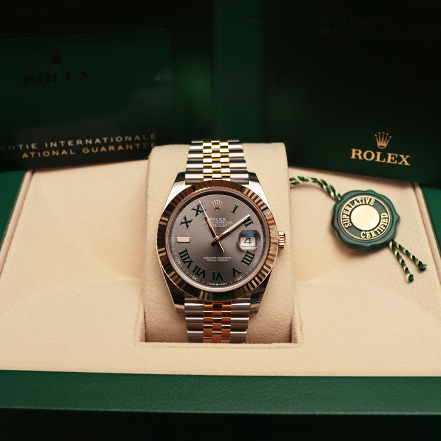 Rolex Datejust 41 Oystersteel and yellow gold Wimbledon - M126333-0020/126333-0019 Brand Unworn - LITELUX