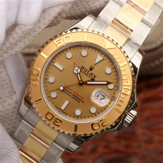 Yacht-Master 1 Goldmix ( Gold & Blue Dial ) Stainless Steel 40mm - LITELUX