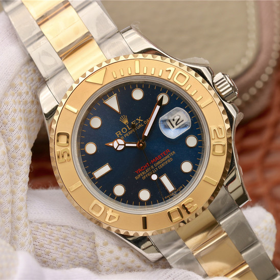 Yacht-Master 1 Goldmix ( Gold & Blue Dial ) Stainless Steel 40mm - LITELUX