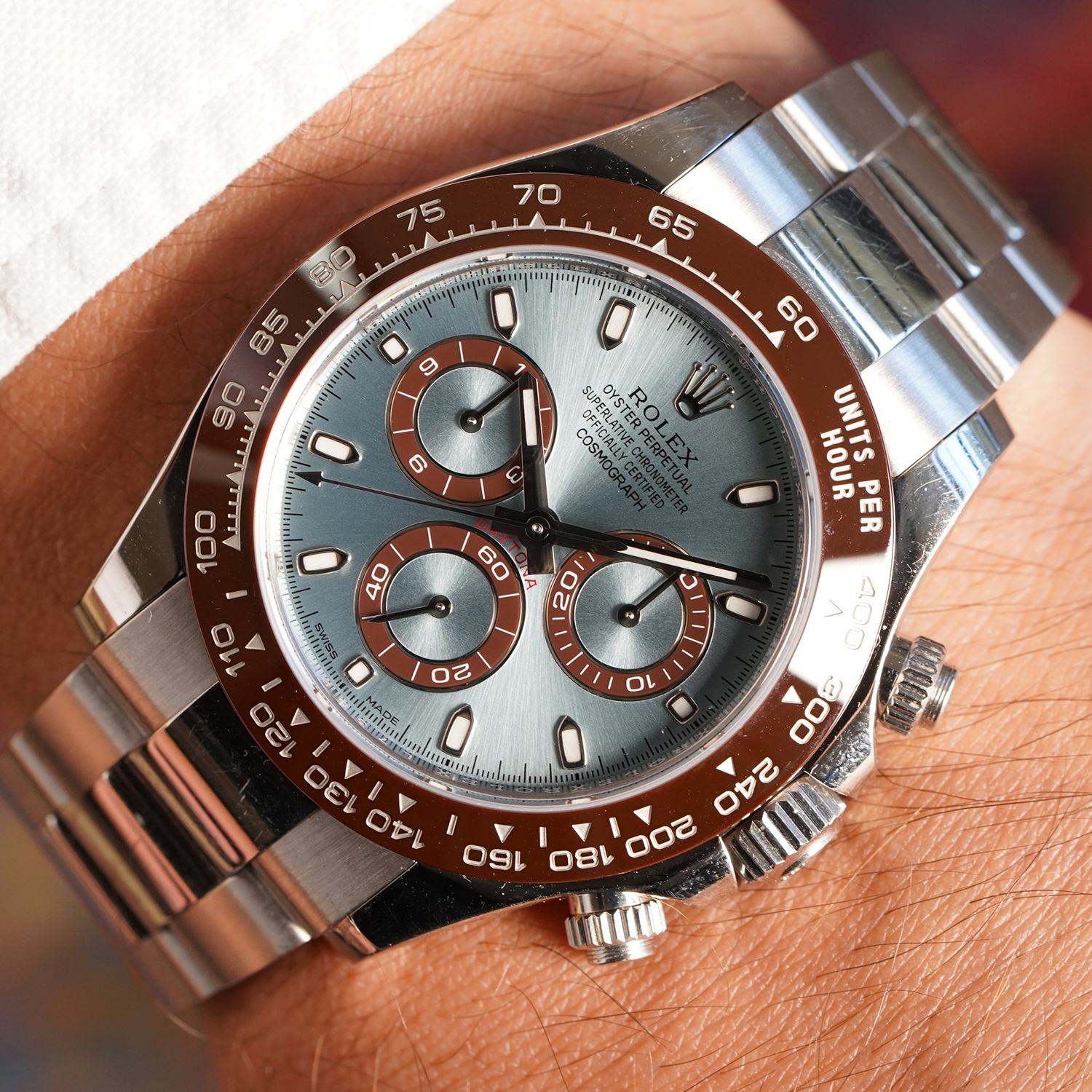 Rolex Cosmograph Daytona 40mm Platinum Ice-Blue Dial m116506 Series - LITELUX