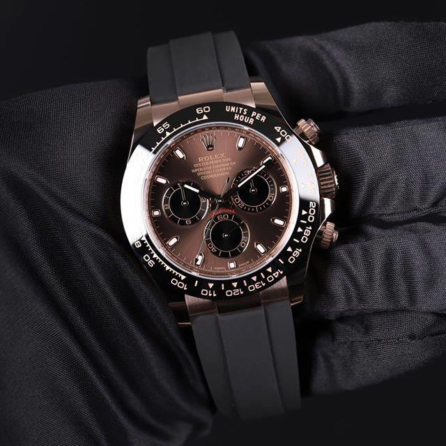 Rolex Cosmograph Daytona Everose Gold Chocolate Oysterflex M116515LN-0041 - LITELUX