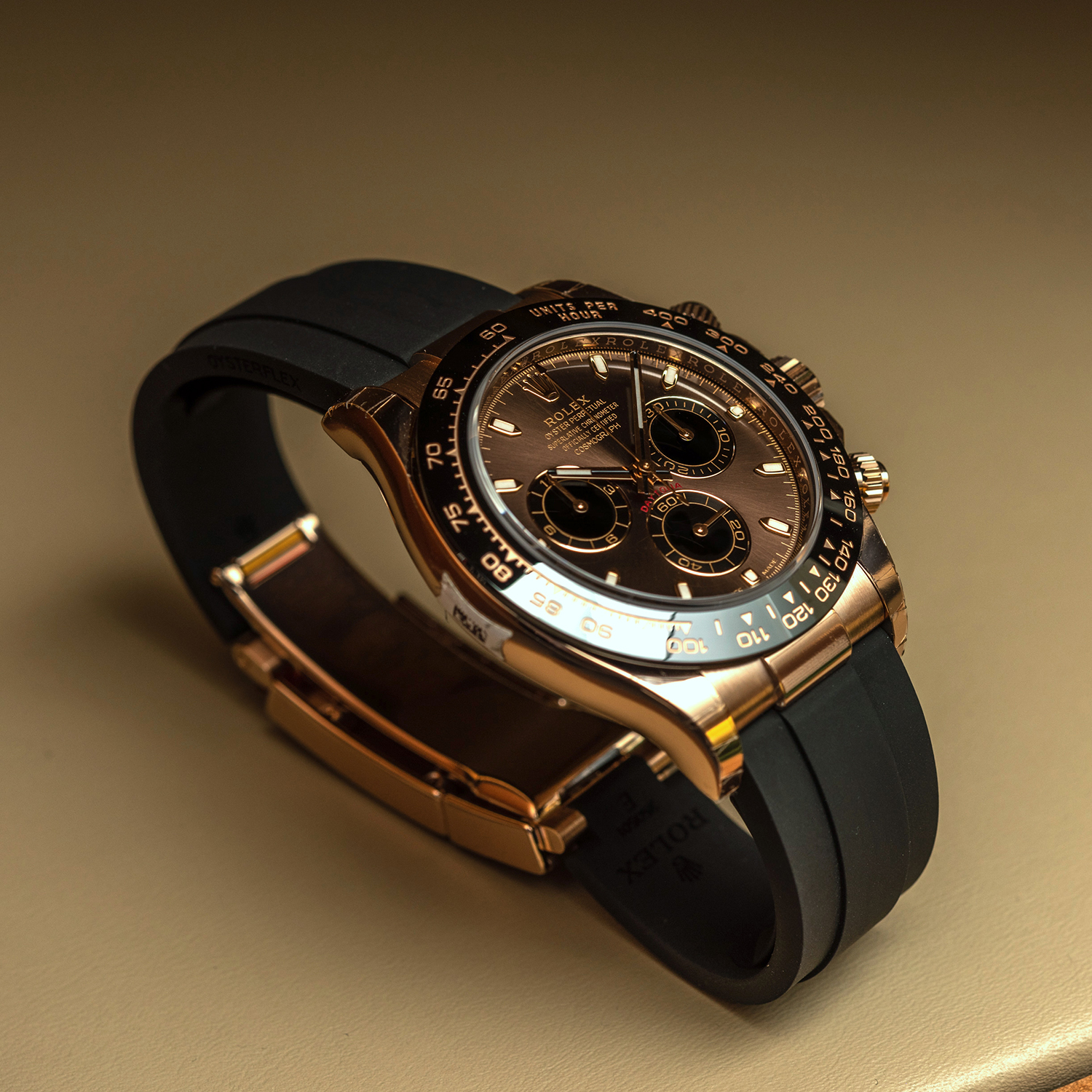 Rolex Cosmograph Daytona Everose Gold Chocolate Oysterflex M116515LN-0041 - LITELUX