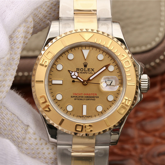 Yacht-Master 1 Goldmix ( Gold & Blue Dial ) Stainless Steel 40mm - LITELUX