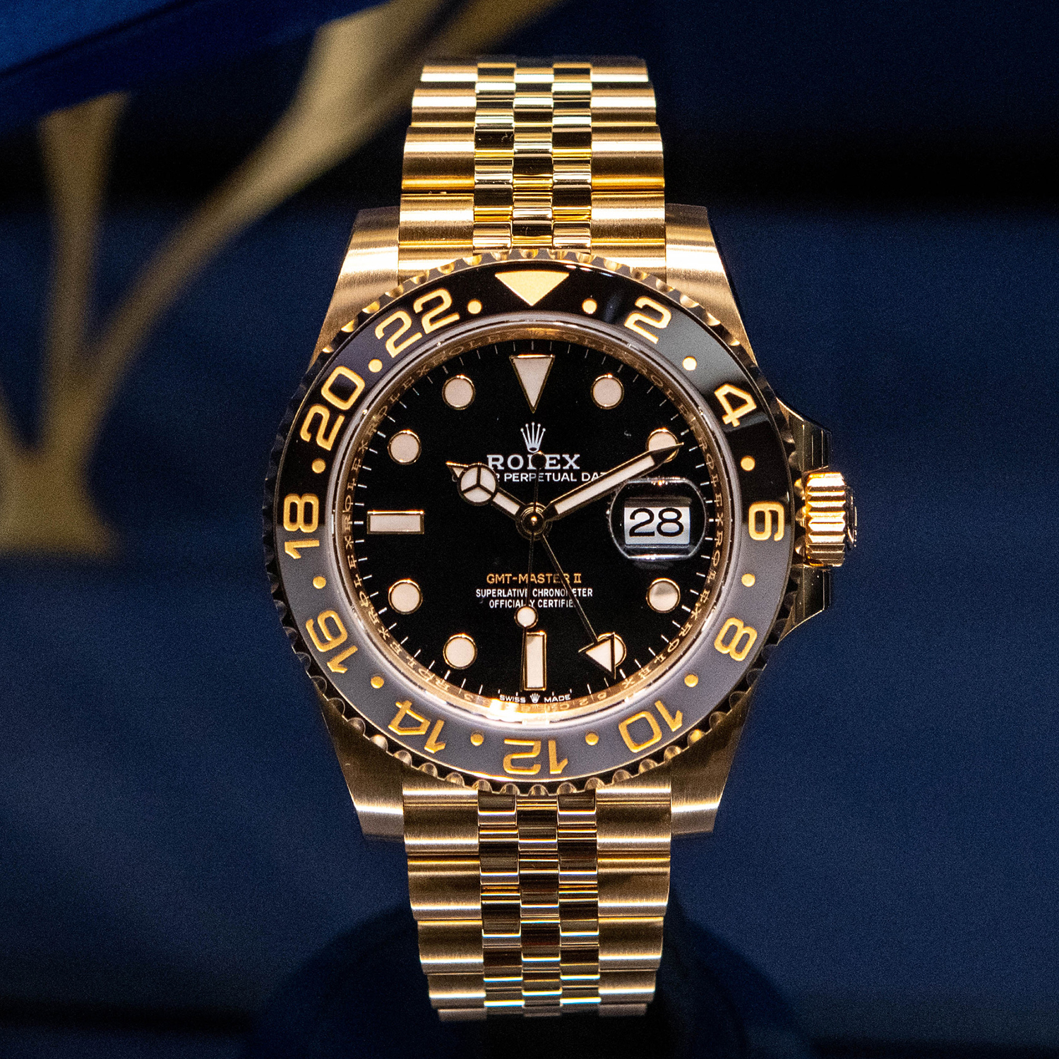 Rolex GMT-Master II NEW RELEASE 2023 Jubilee 18ct Yellow Gold 126718GRNR-0001 - LITELUX