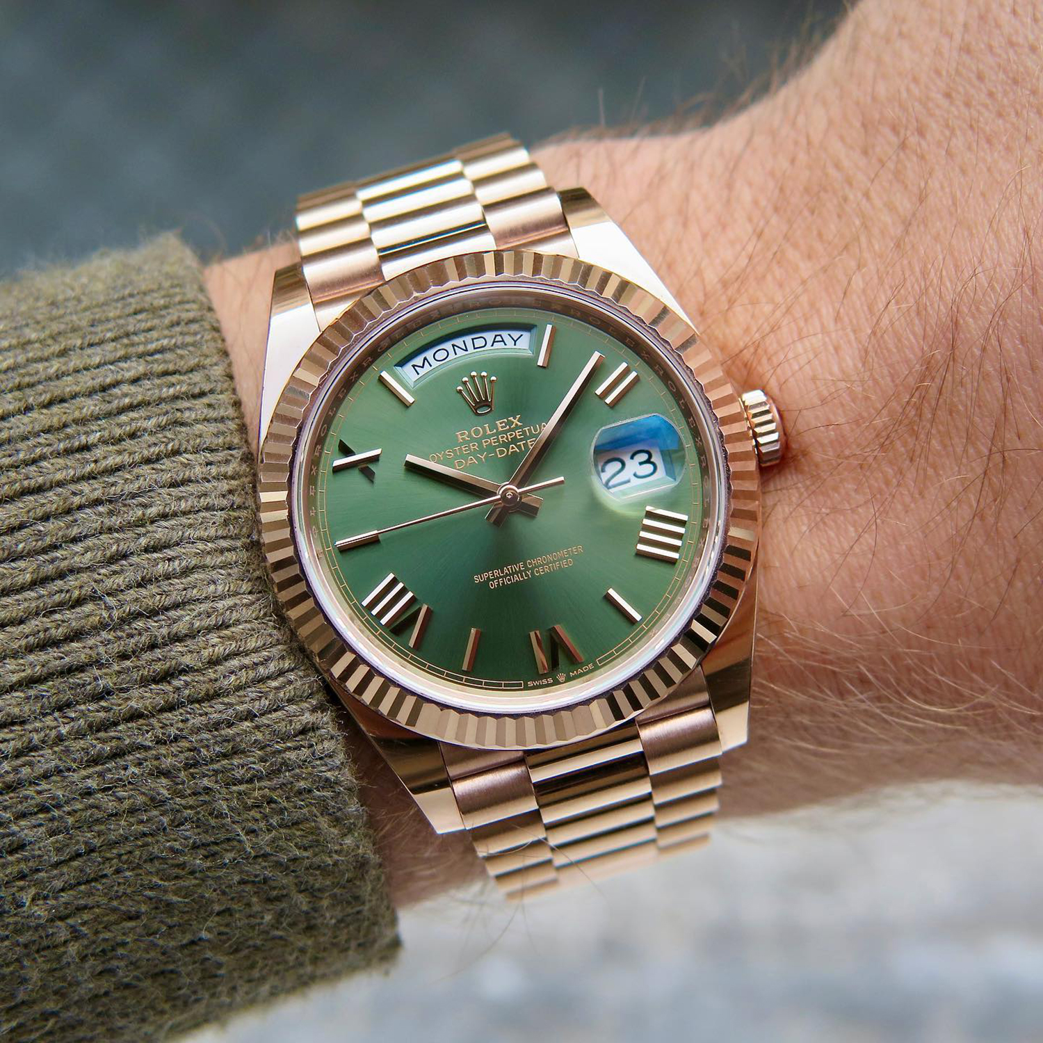 Rolex Day-Date President 40mm 18ct Everose Gold 228235-0025 Unworn - LITELUX