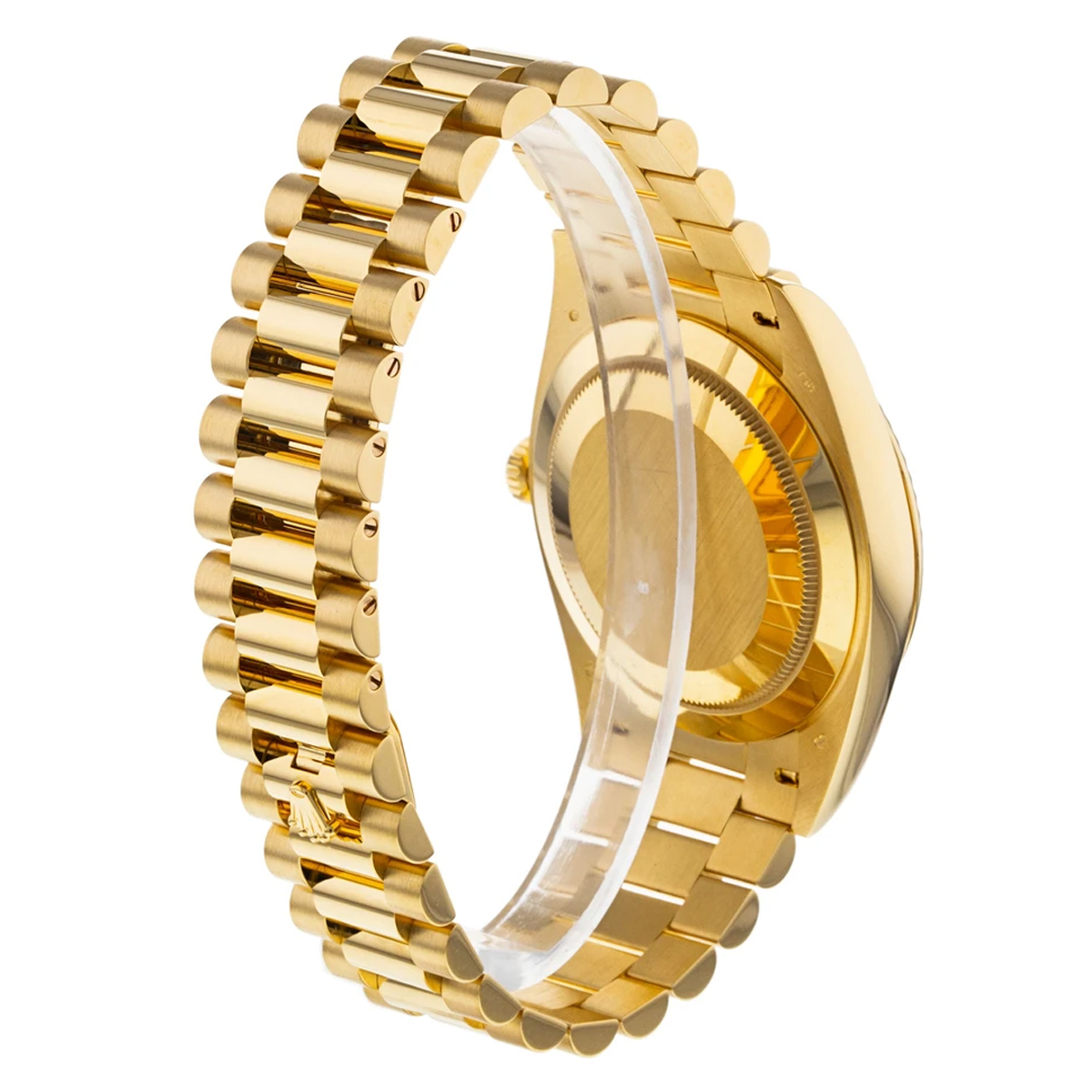 ROLEX 228238 DAY-DATE 40MM PRESIDENT 18K YELLOW GOLD SILVER ROMAN DIAL - LITELUX