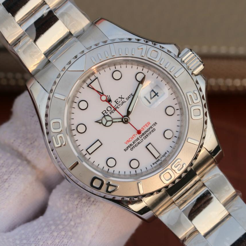Yacht Master 1 Pure Silver ( Black & White Dial ) Stainless Steel 40mm - LITELUX