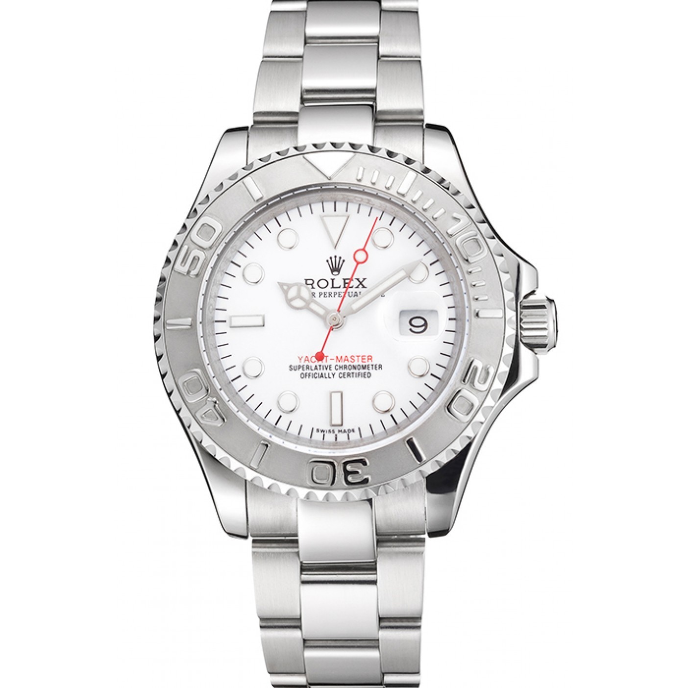 Yacht Master 1 Pure Silver ( Black & White Dial ) Stainless Steel 40mm - LITELUX