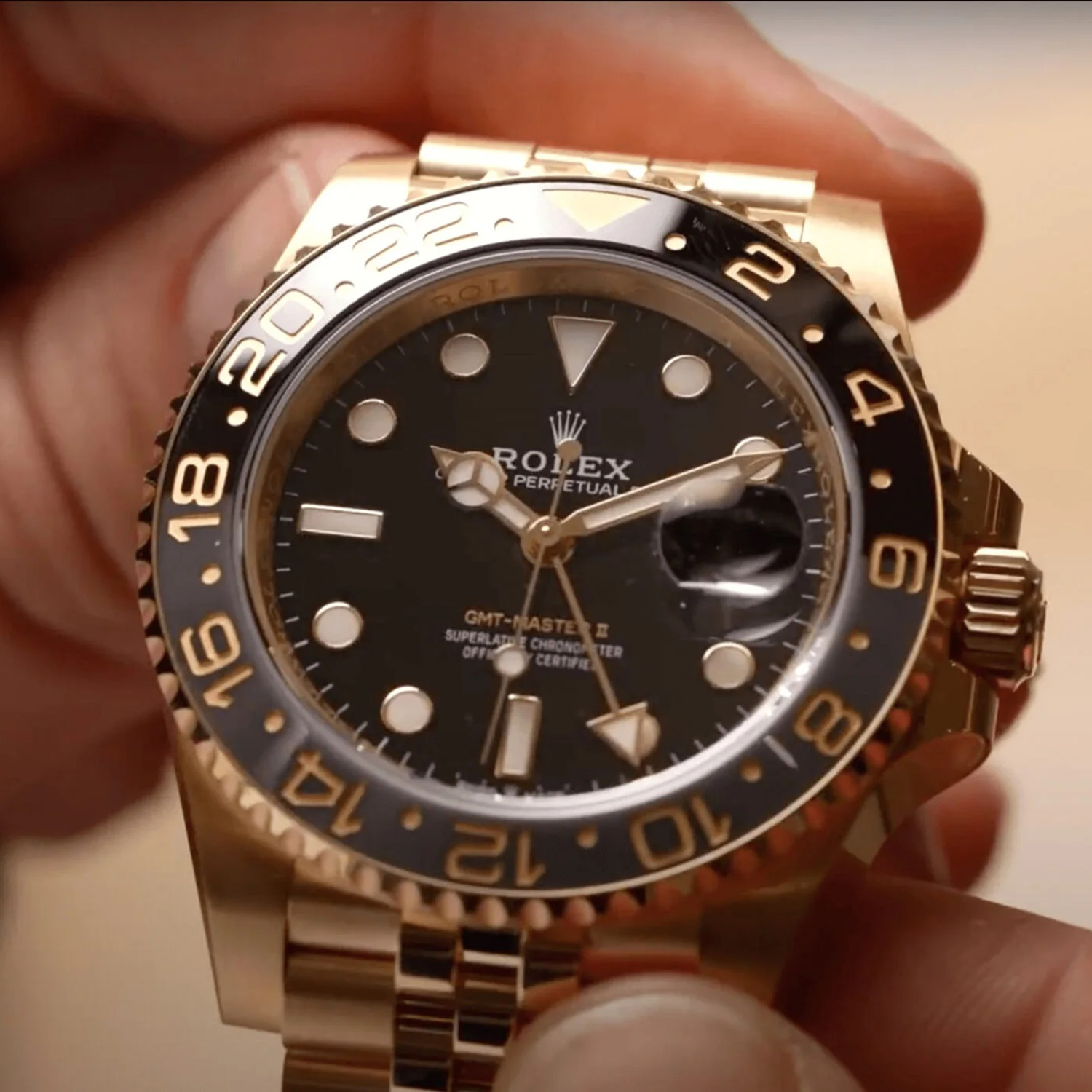 Rolex GMT-Master II NEW RELEASE 2023 Jubilee 18ct Yellow Gold 126718GRNR-0001 - LITELUX
