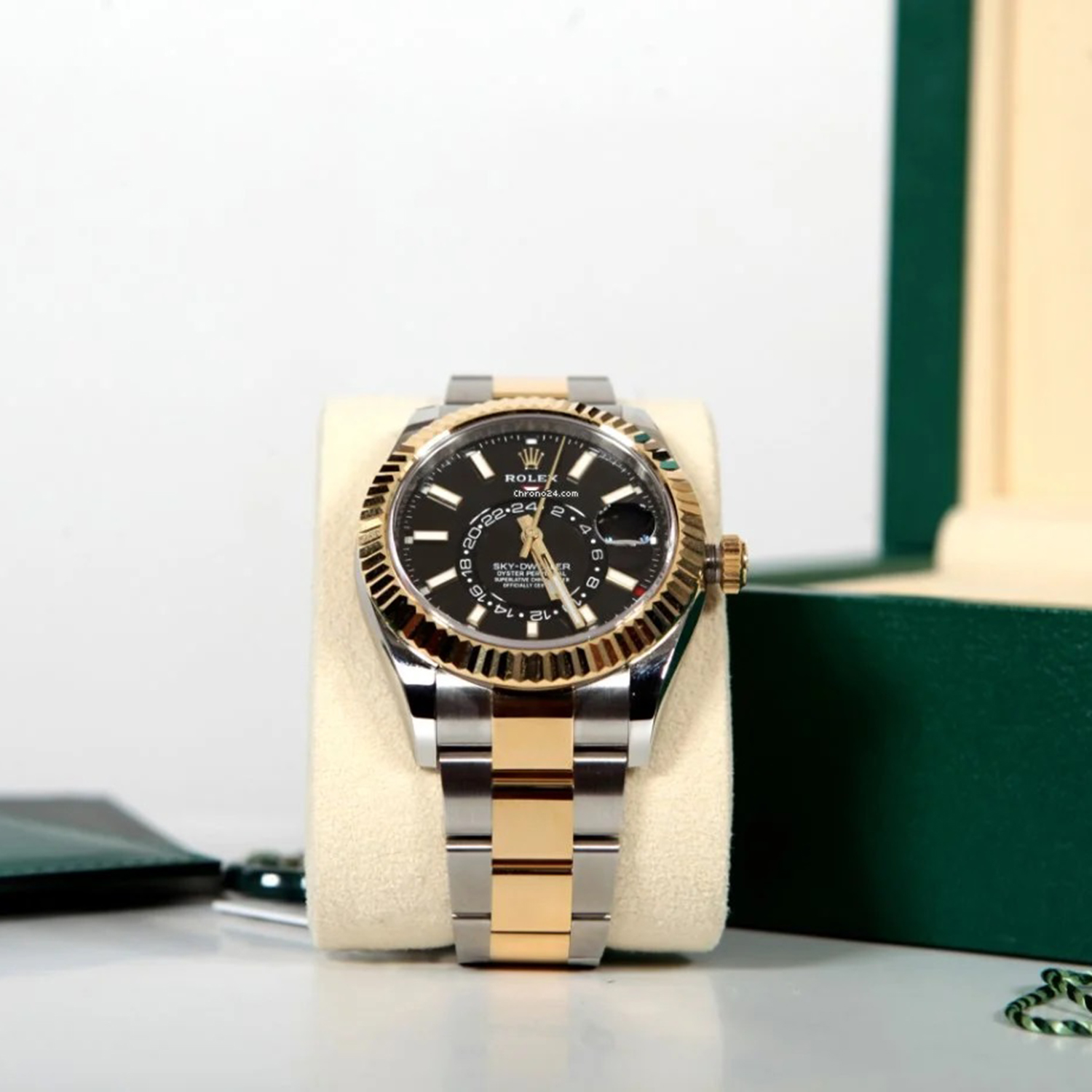 Rolex Sky-Dweller Black Dial Two-Tone 42mm 326933-0005 Unworn - LITELUX