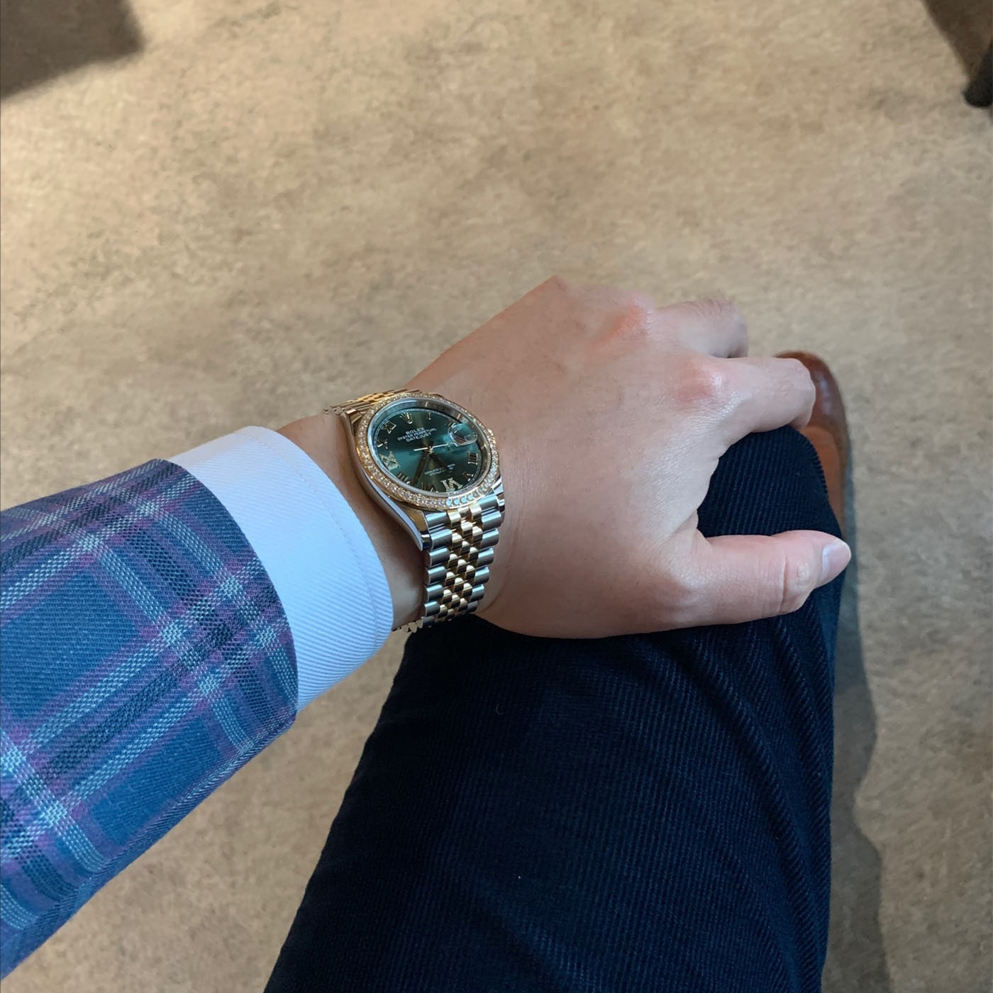 Rolex DATEJUST 36mm Oystersteel yellow gold and diamonds m126283rbr - LITELUX