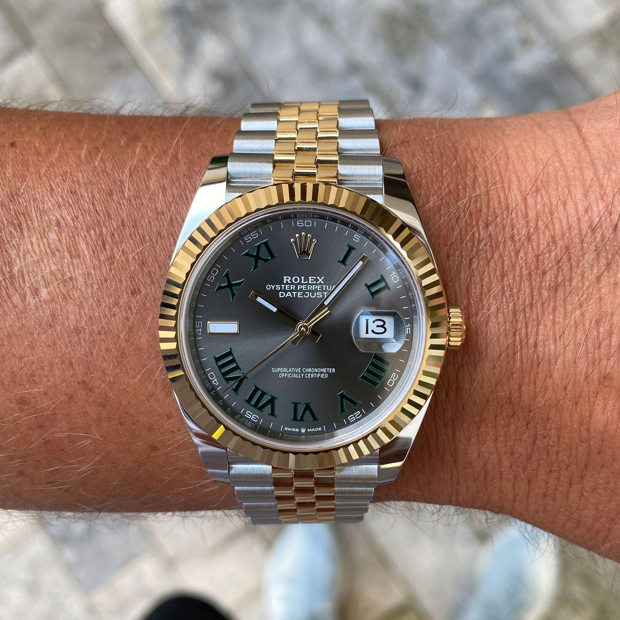 Rolex Datejust 41 Oystersteel and yellow gold Wimbledon - M126333-0020/126333-0019 Brand Unworn - LITELUX