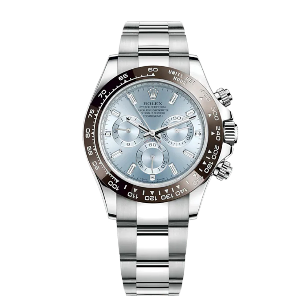 Rolex Cosmograph Daytona 40mm Platinum Ice-Blue Dial m116506-0002 Unworn - LITELUX