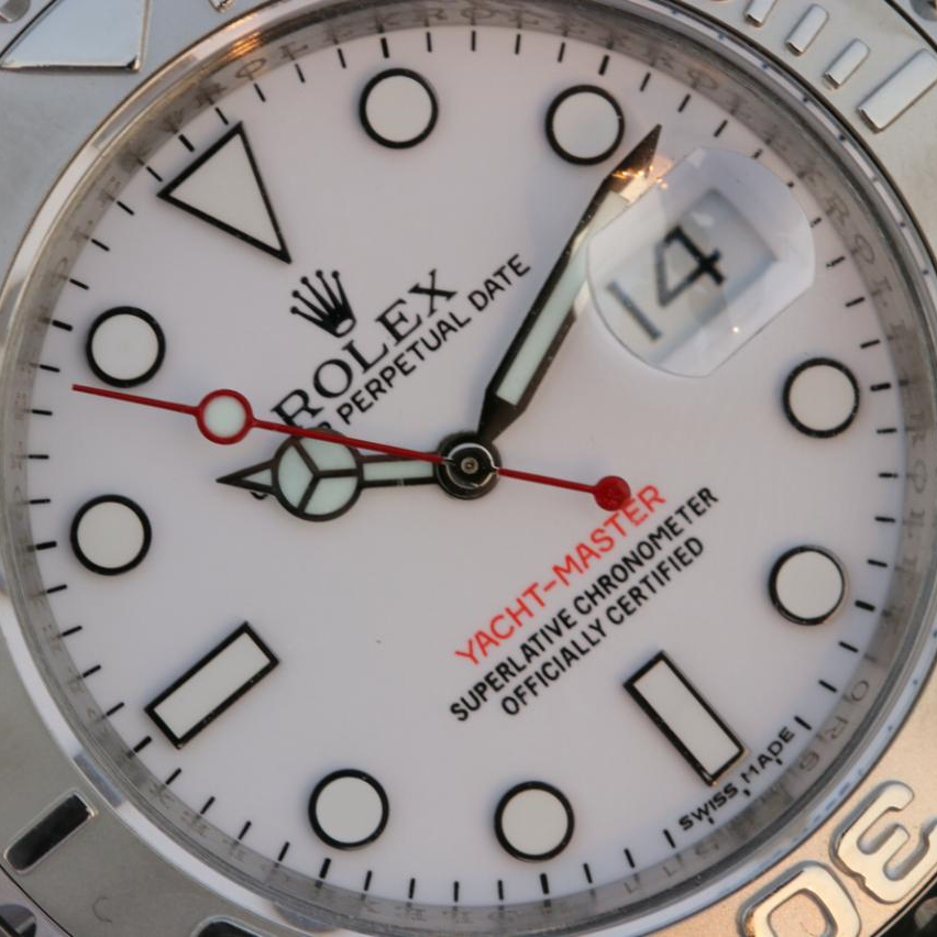Yacht Master 1 Pure Silver ( Black & White Dial ) Stainless Steel 40mm - LITELUX