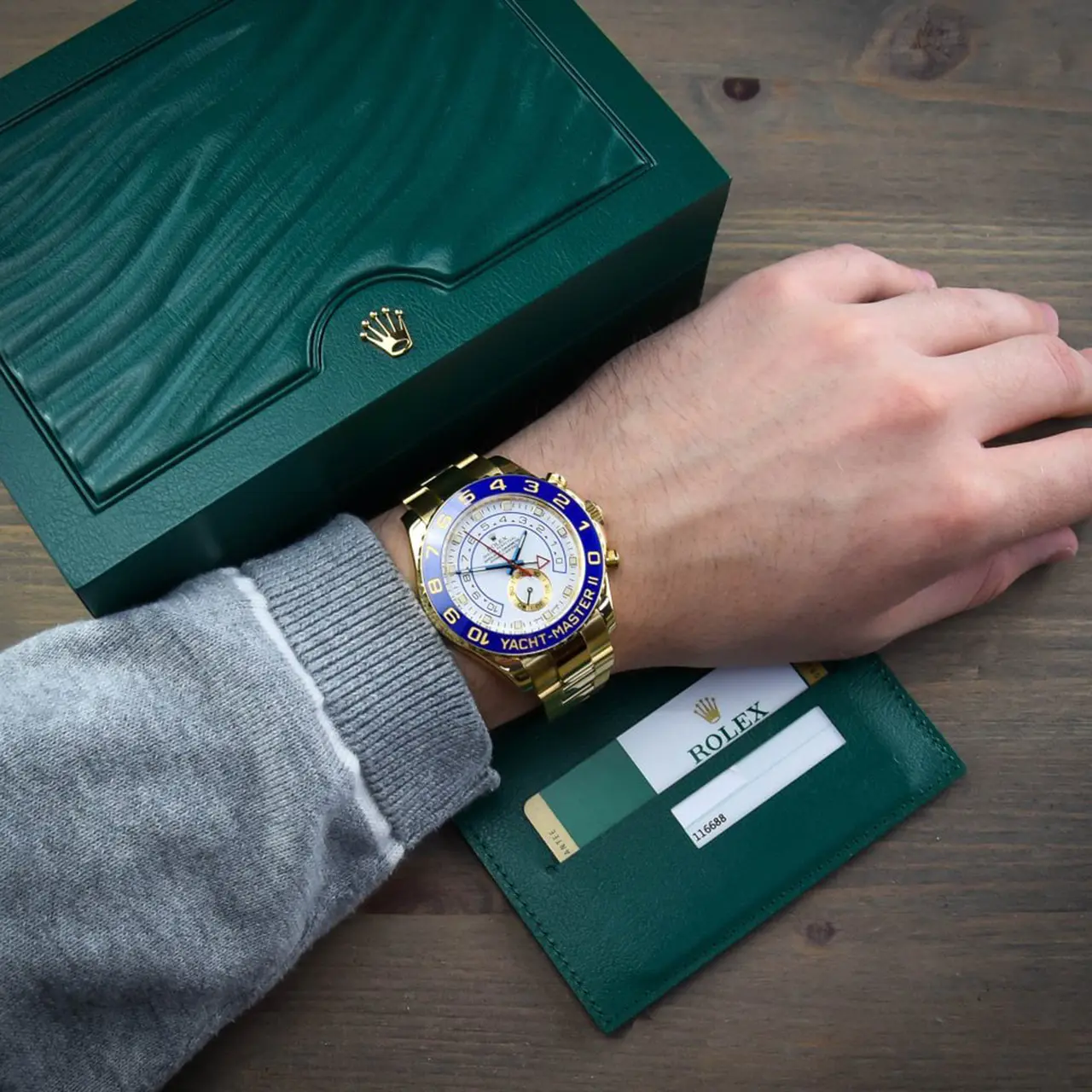 Rolex Yacht-Master II Yellow Gold 44mm 116688-0002 Unworn - LITELUX