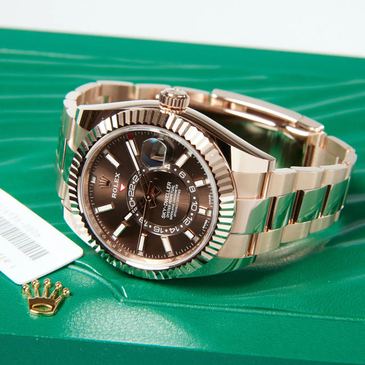 ROLEX Sky-Dweller 42mm Brown Dial Rose Gold Men's Watch M326935-0006 - LITELUX