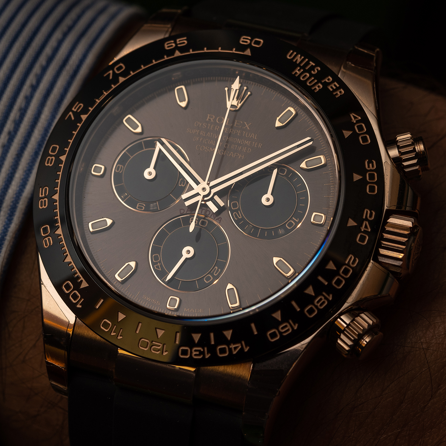 Rolex Cosmograph Daytona Everose Gold Chocolate Oysterflex M116515LN-0041 - LITELUX