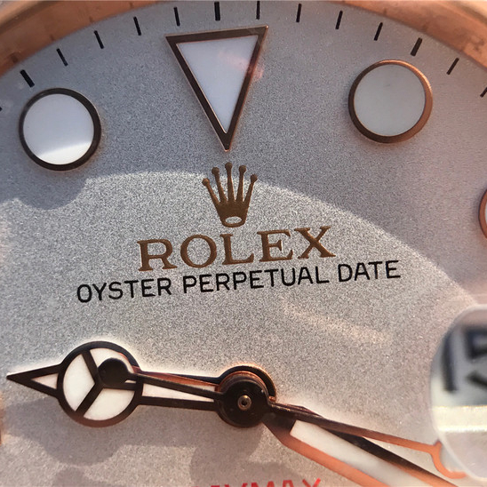 Yacht-Master 1 Baymax Rose Gold Mix White Rubber Strap 40mm - LITELUX