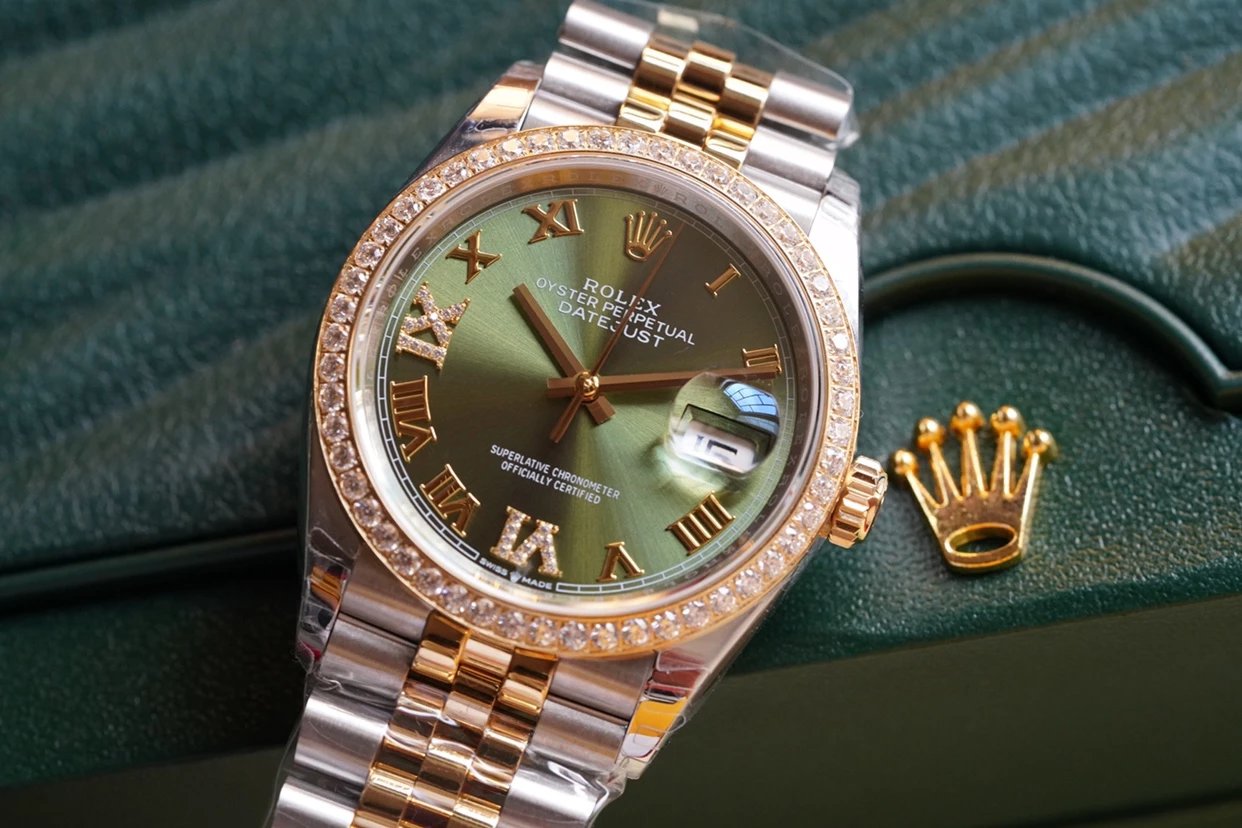 Rolex DATEJUST 36mm Oystersteel yellow gold and diamonds m126283rbr - LITELUX