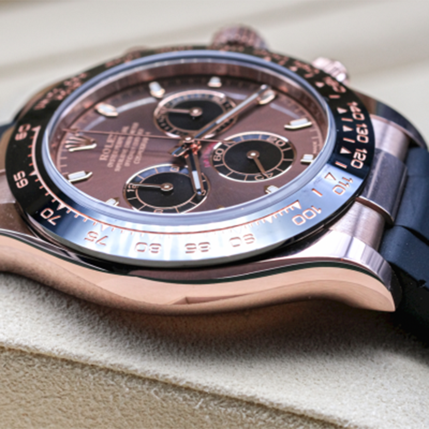 Rolex Cosmograph Daytona Everose Gold Chocolate Oysterflex M116515LN-0041 - LITELUX