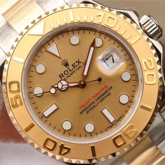 Yacht-Master 1 Goldmix ( Gold & Blue Dial ) Stainless Steel 40mm - LITELUX