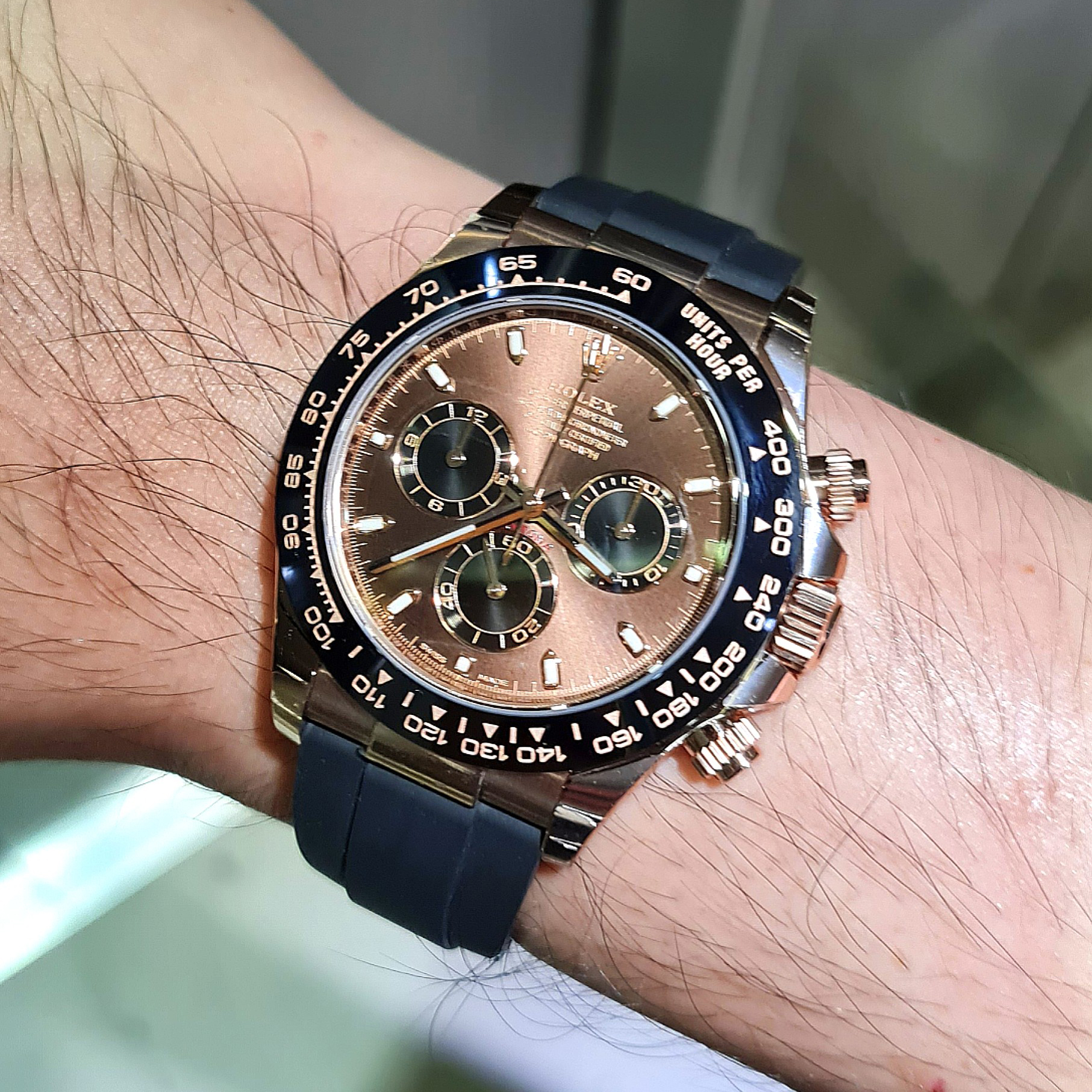Rolex Cosmograph Daytona Everose Gold Chocolate Oysterflex M116515LN-0041 - LITELUX