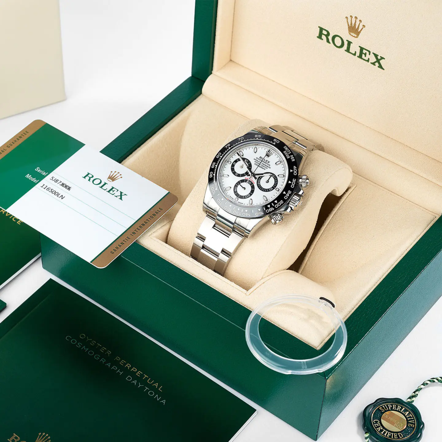The Newest Realse-Rolex Cosmograph Daytona Panda 116500LN Black & White Dial 40mm New - LITELUX