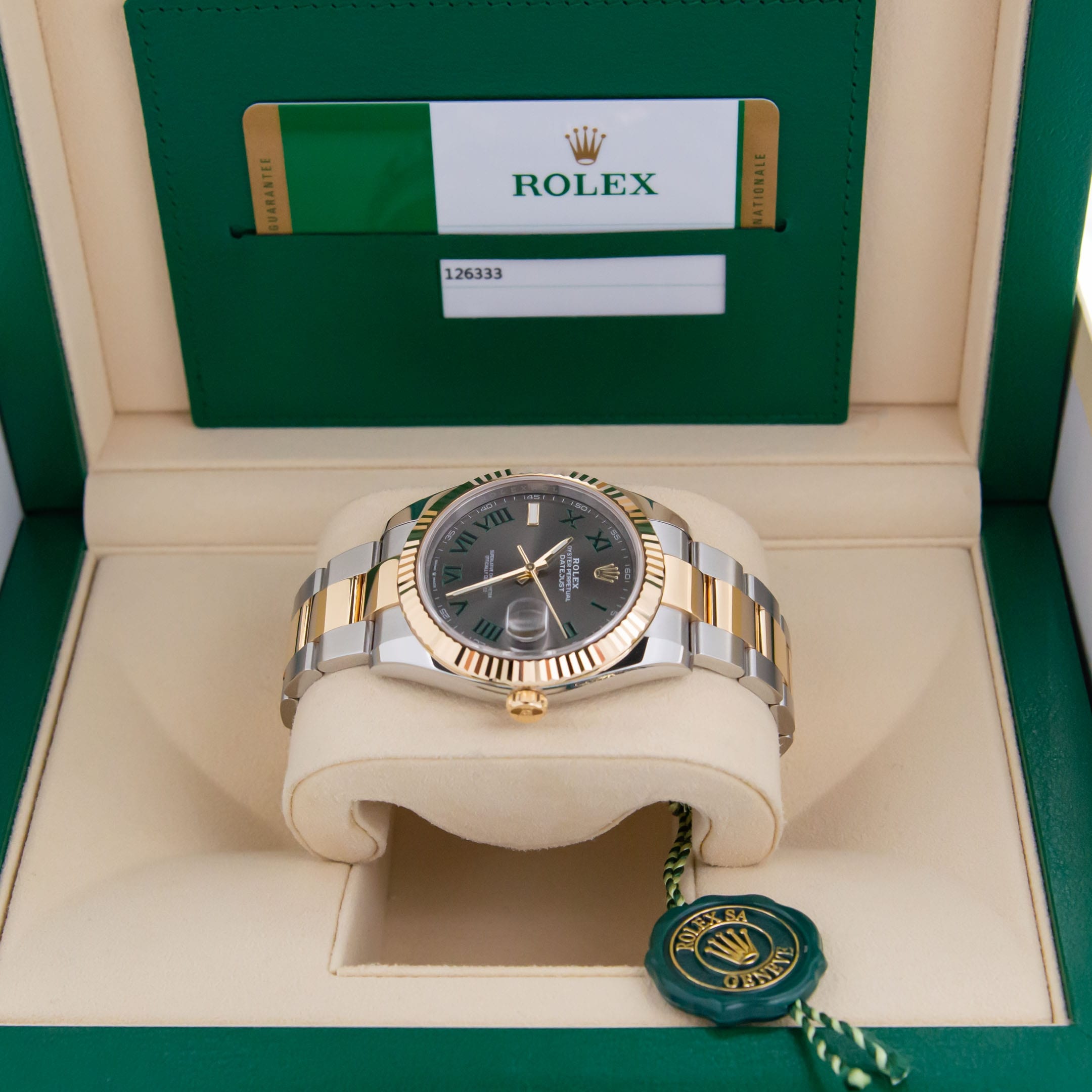 Rolex Datejust 41 Oystersteel and yellow gold Wimbledon - M126333-0020/126333-0019 Brand Unworn - LITELUX