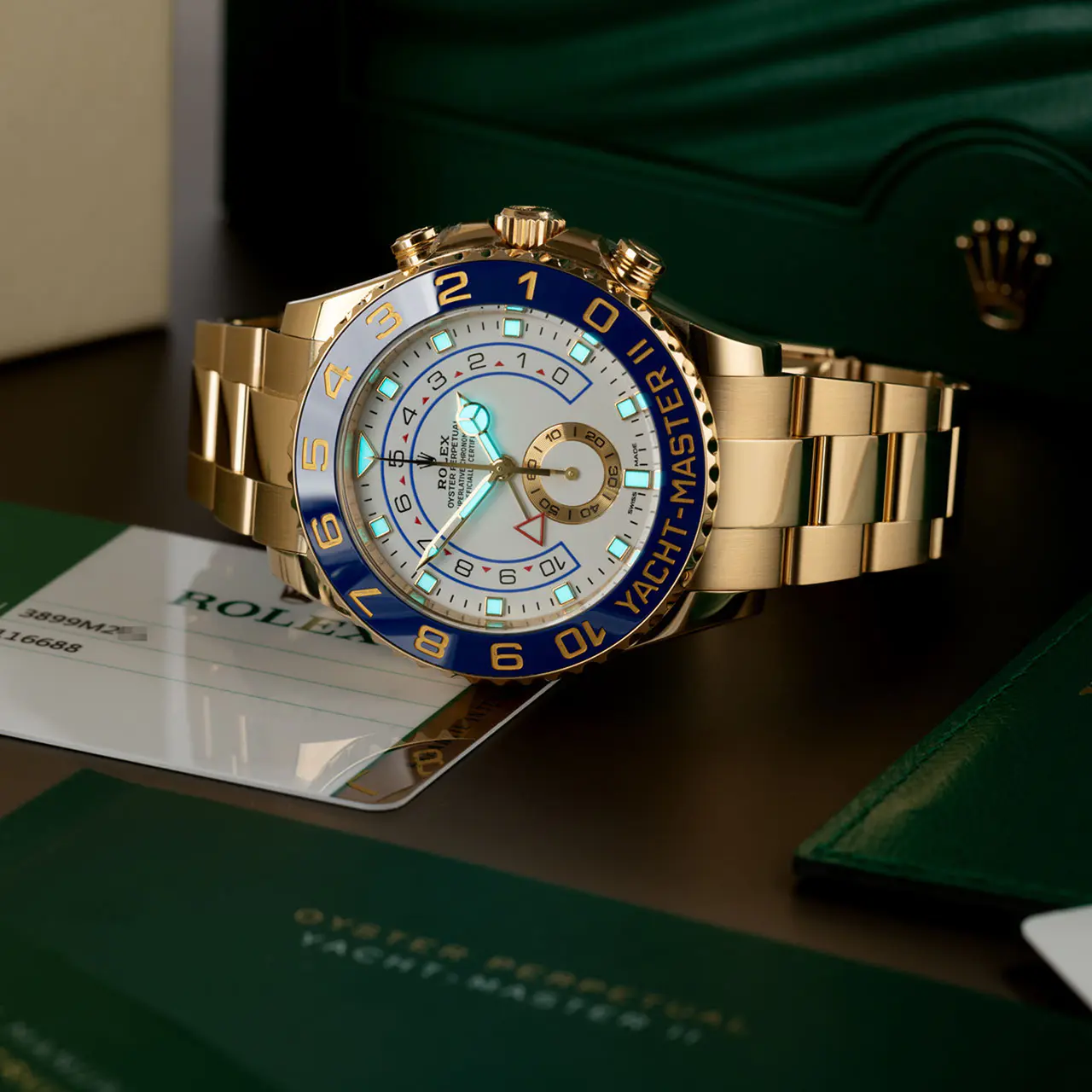 Rolex Yacht-Master II Yellow Gold 44mm 116688-0002 Unworn - LITELUX