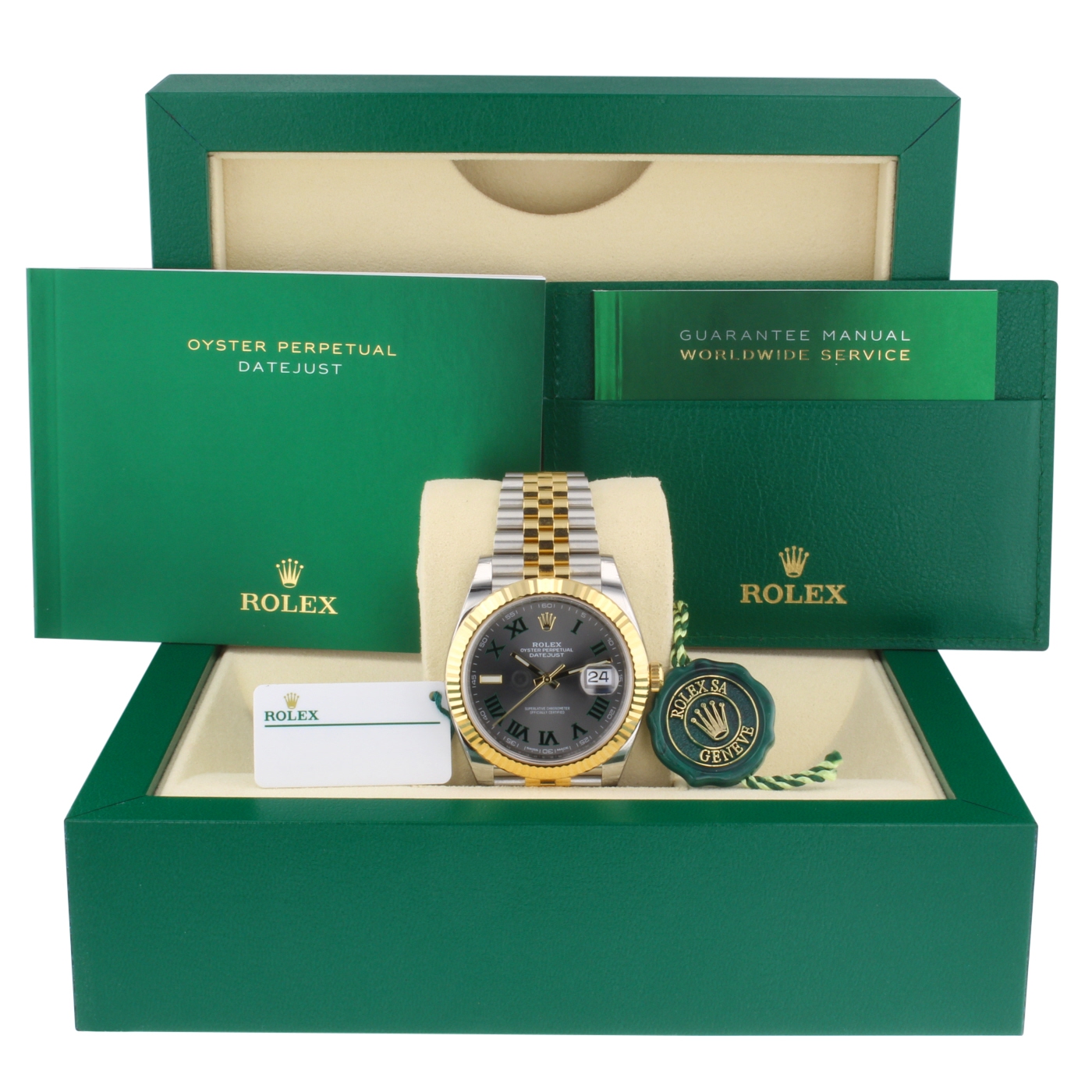 Rolex Datejust 41 Oystersteel and yellow gold Wimbledon - M126333-0020/126333-0019 Brand Unworn - LITELUX