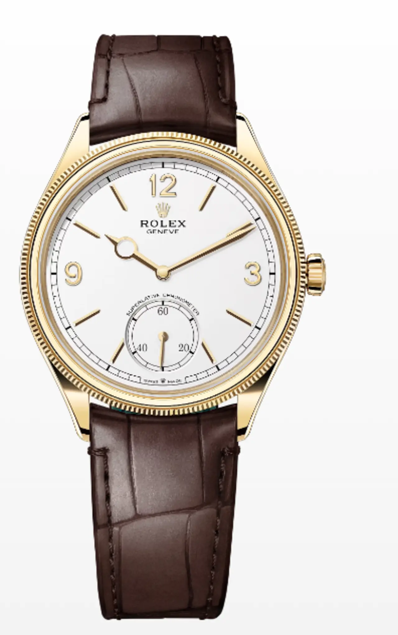 Rolex 1908 39 mm, 18 ct yellow gold, polished finish M52508-0006 - LITELUX