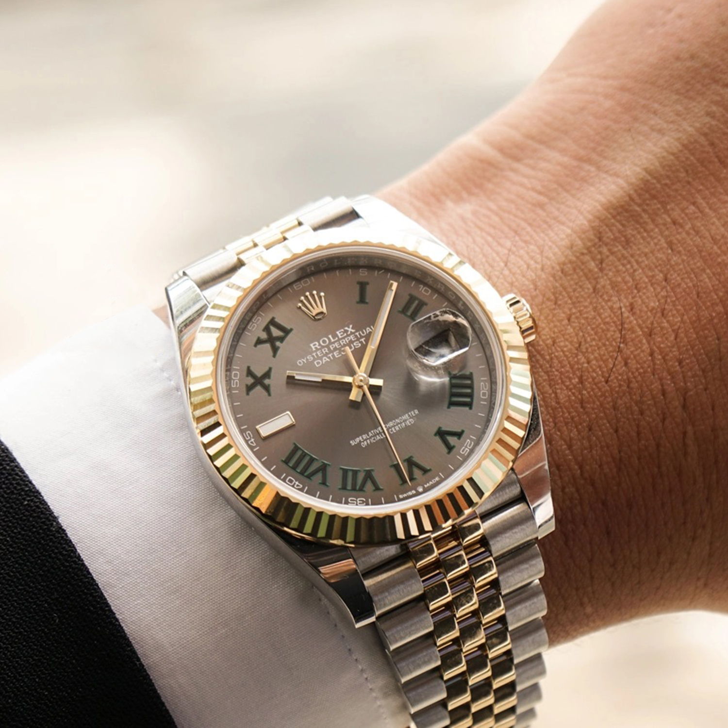 Rolex Datejust 41 Oystersteel and yellow gold Wimbledon - M126333-0020/126333-0019 Brand Unworn - LITELUX