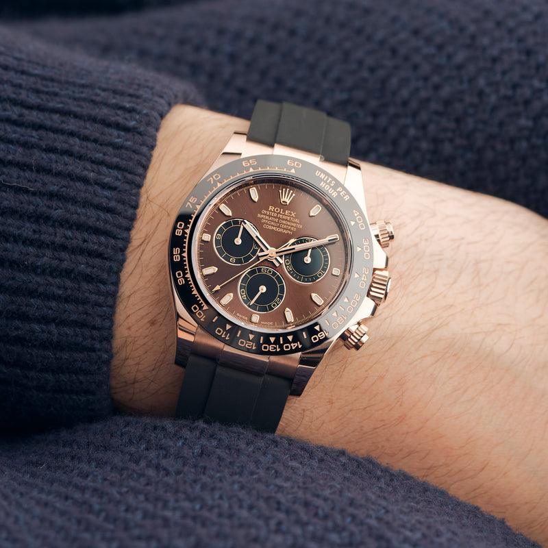 Rolex Cosmograph Daytona Everose Gold Chocolate Oysterflex M116515LN-0041 - LITELUX