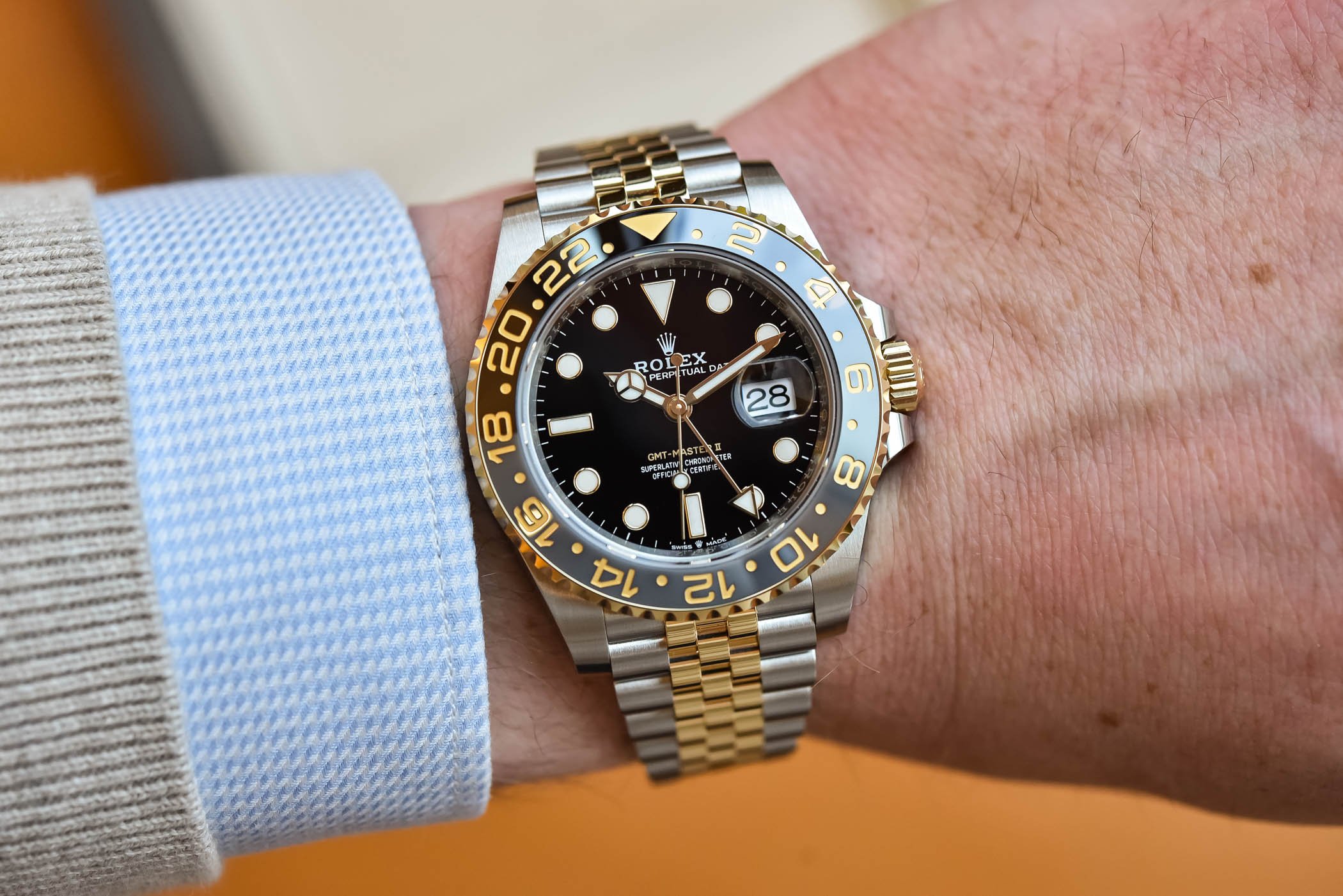Rolex GMT-Master II NEW RELEASE 2023 Jubilee 18ct Yellow Gold 126718GRNR-0001 - LITELUX