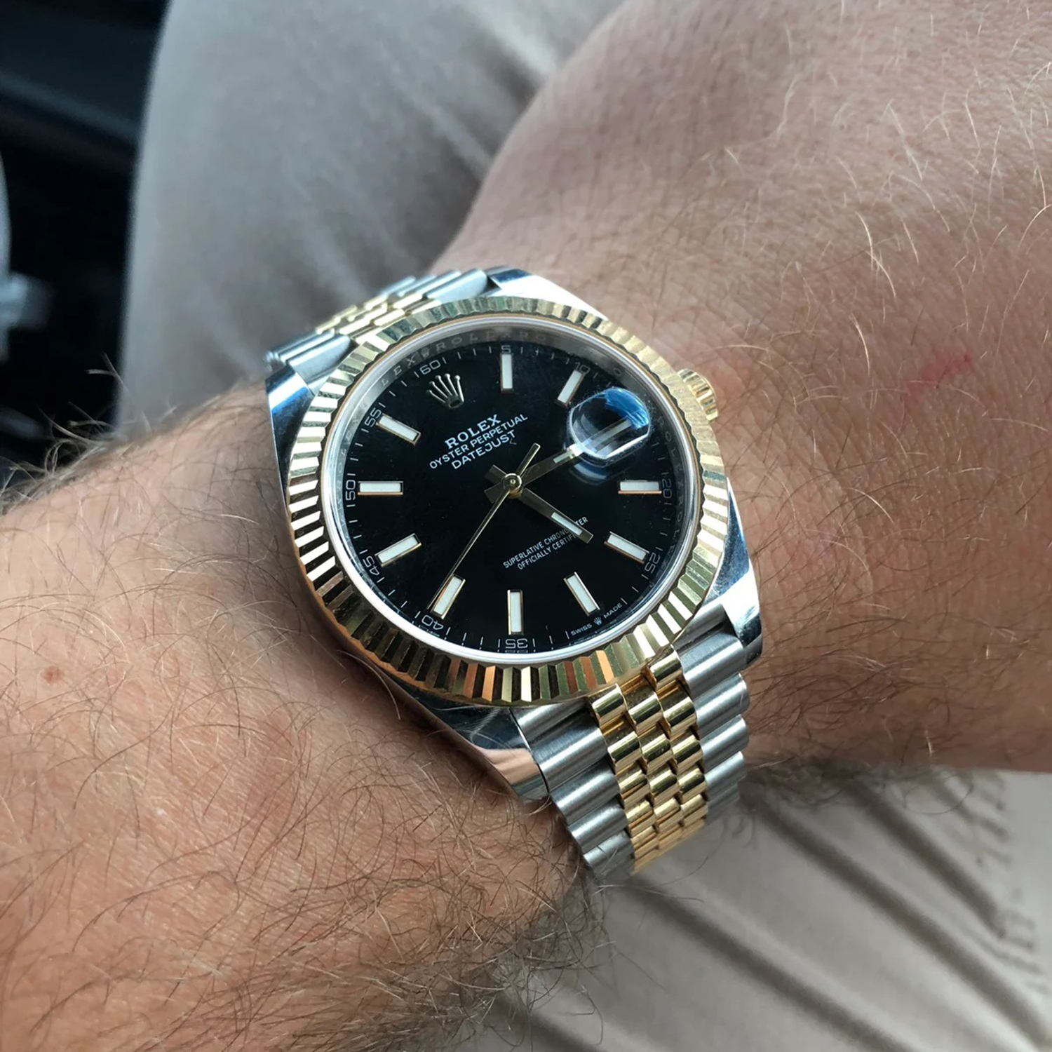 Rolex Datejust 41 Two Tone Oystersteel and yellow gold Black Dial 126333-0014 - LITELUX