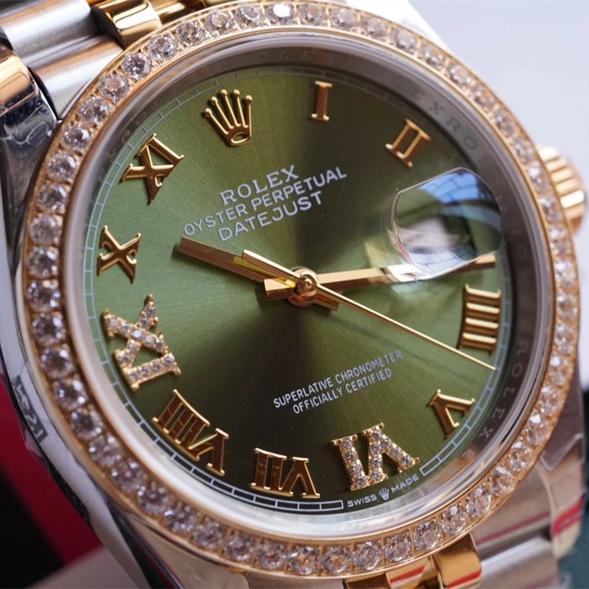 Rolex DATEJUST 36mm Oystersteel yellow gold and diamonds m126283rbr - LITELUX