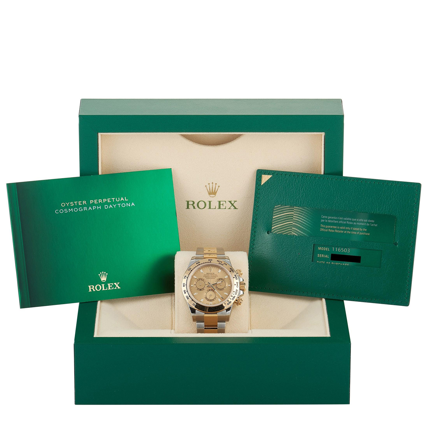 Rolex Cosmograph Daytona 40mm Champagne Dial 116503-0003 - LITELUX