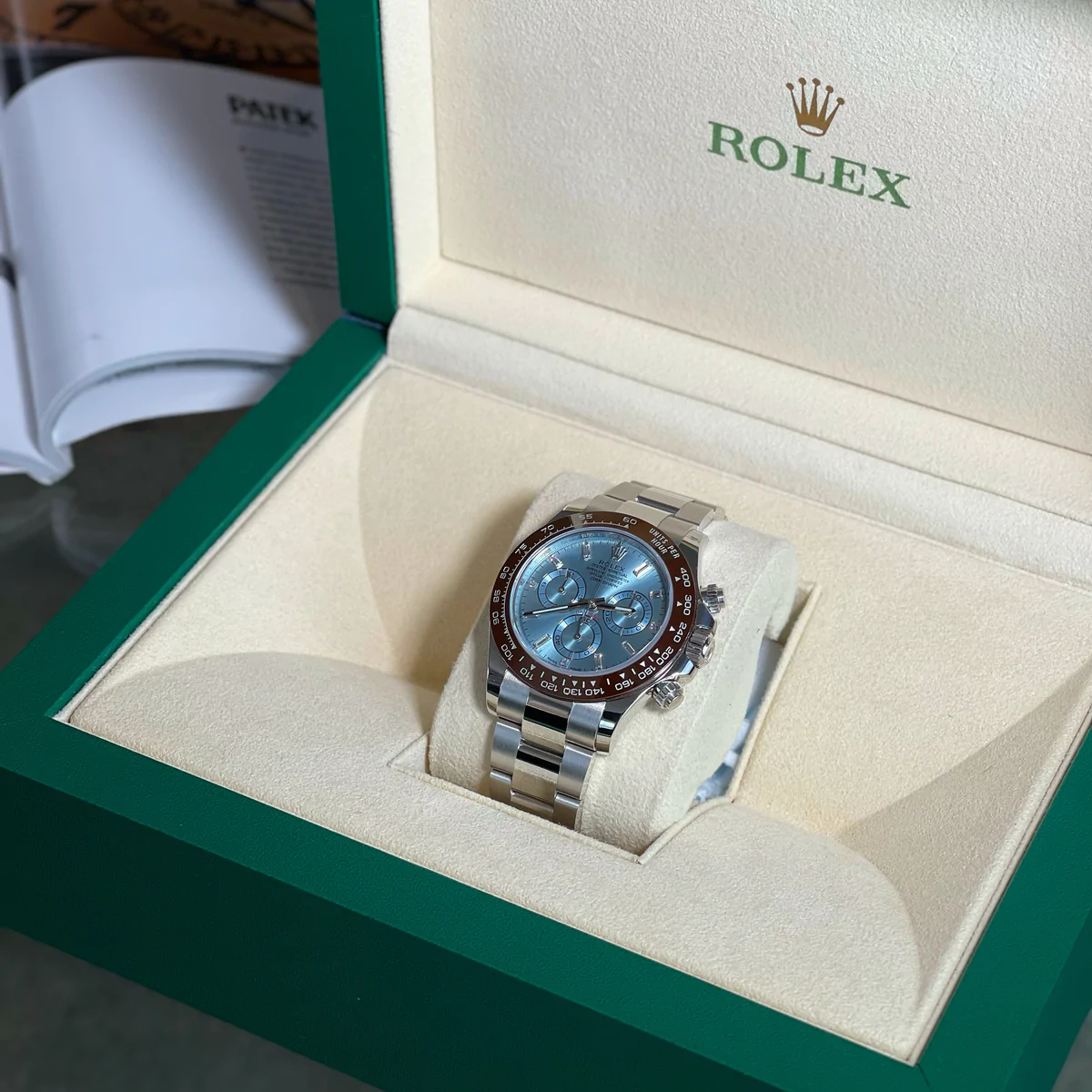 Rolex Cosmograph Daytona 40mm Platinum Ice-Blue Dial m116506 Series - LITELUX