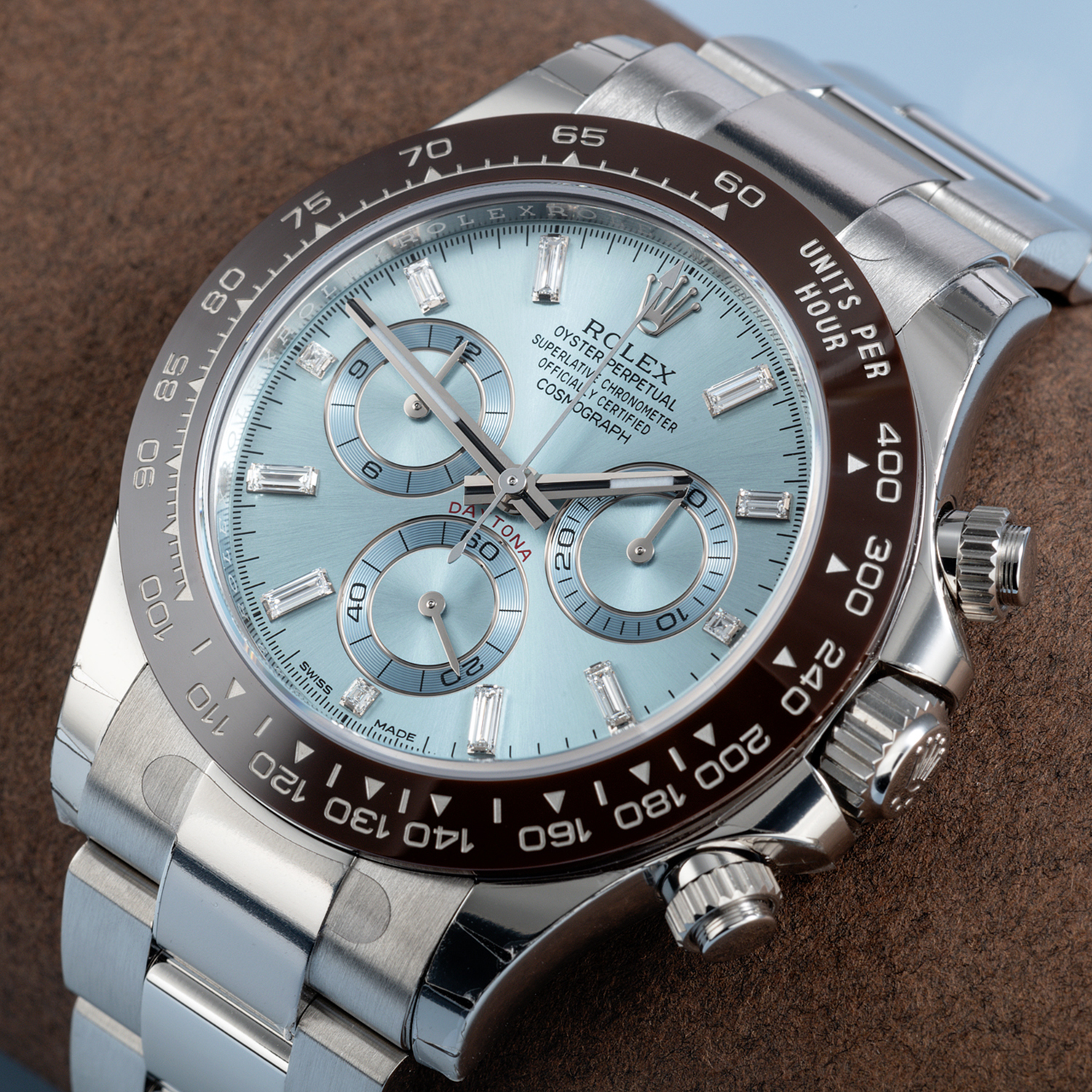 Rolex Cosmograph Daytona 40mm Platinum Ice-Blue Dial m116506-0002 Unworn - LITELUX