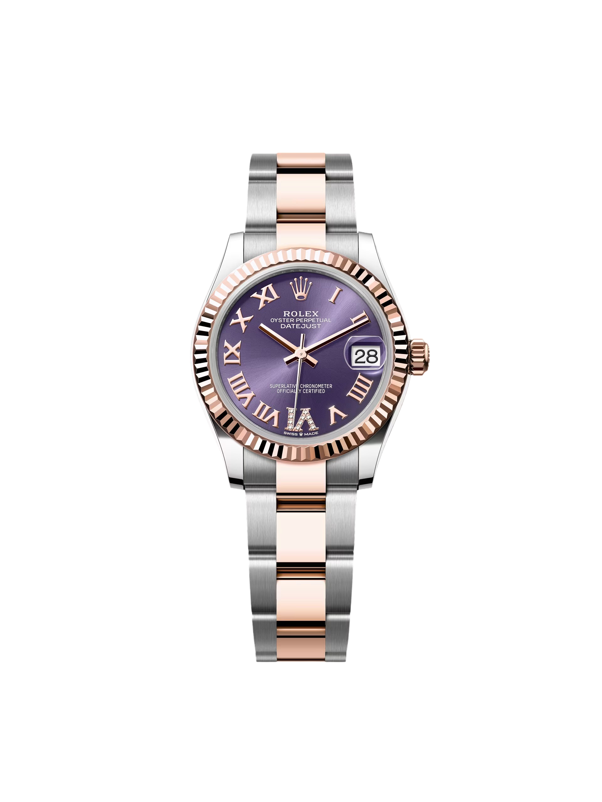 RLX Datejust m278271-0019/0020 Aubergine 31mm Dial Oyster Bracelet Watch - LITELUX