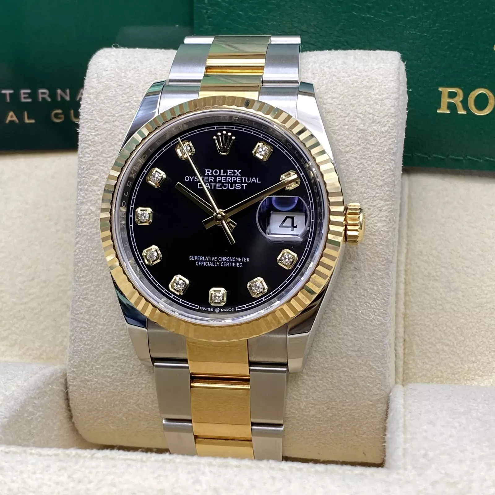 RLX Datejust 36mm 126233 Custom Black Dial Jubilee Bracelet Watch - LITELUX