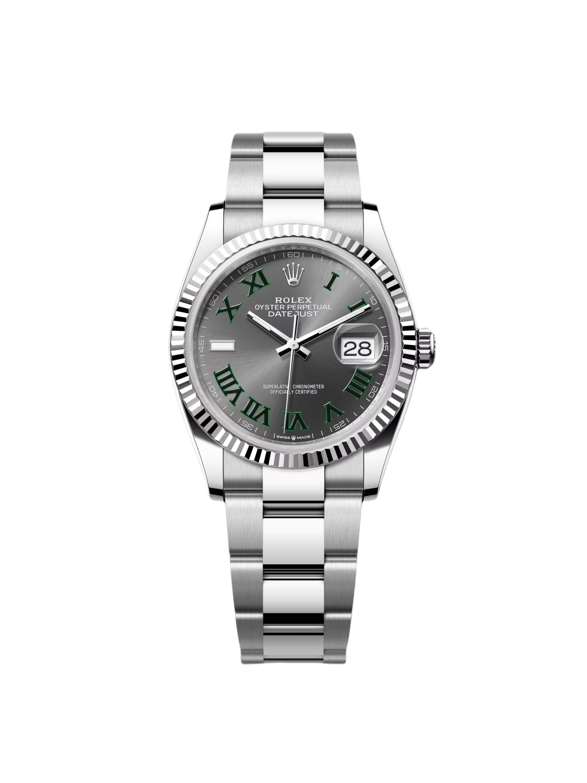 RLX Datejust 36mm 126234 Datejust Slate Roman Dial Jubilee Watch - LITELUX