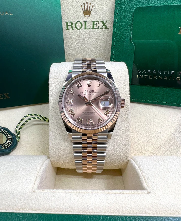 RLX Datejust 36mm 126231 Rose Dial Oyster Bracelet - LITELUX