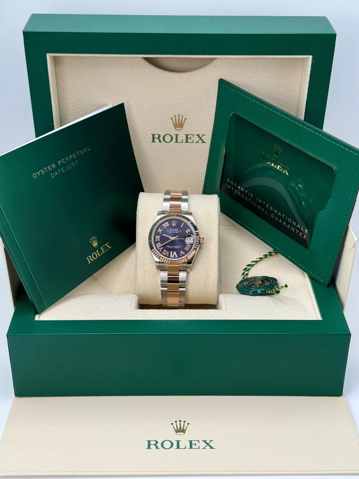 RLX Datejust m278271-0019/0020 Aubergine 31mm Dial Oyster Bracelet Watch - LITELUX