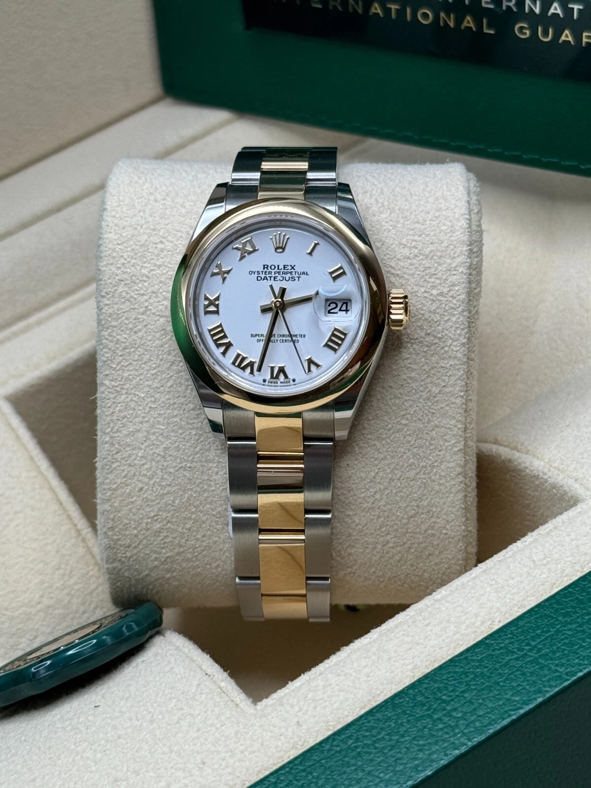 RLX Lady-Datejust 28mm 279163 White Roman Dial Oyster Bracelet - LITELUX